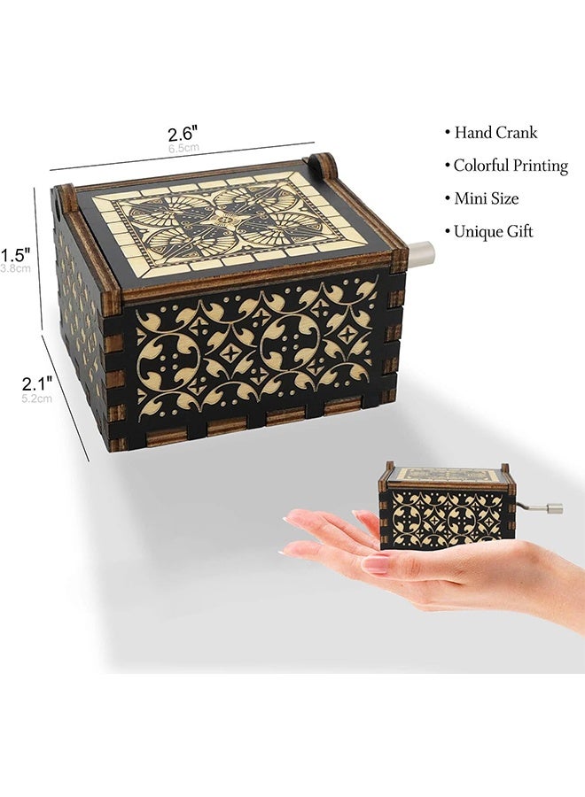 صندوق موسيقي "لا أستطيع منع نفسي من الوقوع في الحب"، هدية عيد ميلاد للزوجة أو الحبيبة، صندوق موسيقي خشبي عتيق يعمل باليد، هدية رومانسية لعيد الميلاد، عيد الحب، ذكرى الزواج - Image 3